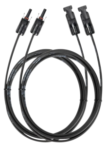 EcoFlow förlängningssladd till solpanel MC4, 3 meter, 1 par