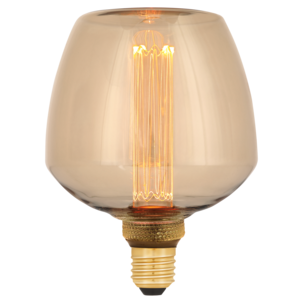 Dekorativ globlampa LED E27 filament Amber, 123 mm