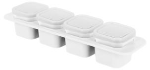 Pieni säilytysrasia jääkaappiin ja pakasteeseen, Mini Freezer 0,5 dl, 4 kpl