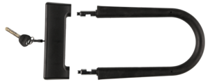 Bygellås cykel med nyckel 13 mm x 28 cm svart