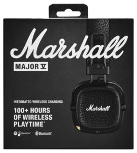 Marshall Major V trådlösa on ear-hörlurar, svarta