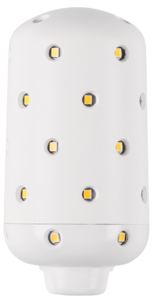 Ladattava LED-lamppu ja kaukosäädin