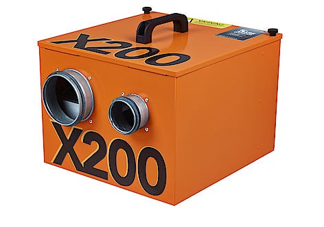 Drybox X200 luftavfukter til kjeller, krypkjeller, loft, 100 m²