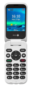 Doro 6821 4G mobiltelefon med trygghetsknapp