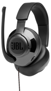 JBL Quantum 200 gaming headset med fällbar mikrofon