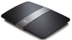 Trådlös router Linksys E4200 med dual band 450 Mbps