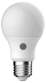 LED-pære E27 A60 med sensor og skumringsrelé, 8,7 W