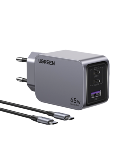 Ugreen Nexode Pro USB-C lader 65 W 3 porter, GaN