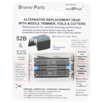 Rakhuvud 52B till rakapparat Braun Series 5