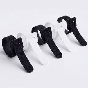 Kabelholder med borrelås, 5 stk/pk