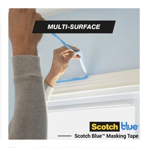 ScotchBlue blå maskeringsteip utendørs, smal, 24 mm × 41 m