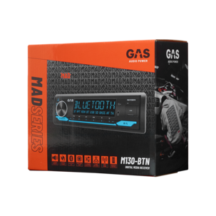 GAS Audio Power MAD M130-BTN bilstereo med DSP & Bluetooth 5.3