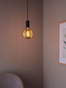 Olivgrön globlampa E27 dimbar LED