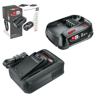 Bosch batteri og lader 18 V 1 x 2,5 Ah AL 18V-44