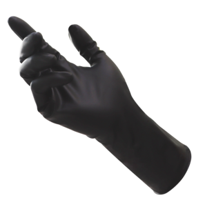 Svarte engangshansker i nitril, 25 par