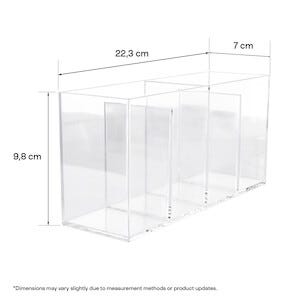 Meikkilokerikko, 4 lokeroa, kirkasta muovia