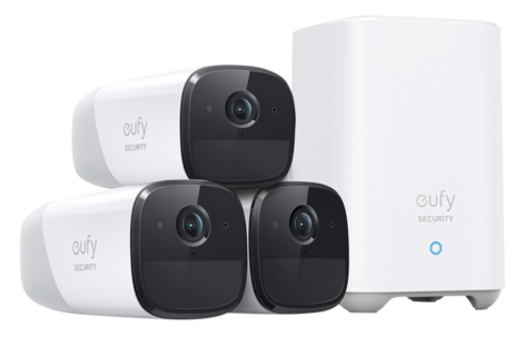 EufyCam 2 Pro Kit, 3 övervakningskameror, 1 HomeBase