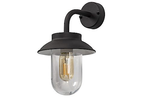 Liten stallykta Alf vägglampa utomhus svart, Northlight