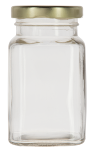 Glasskrukke med skrulokk, 4 stk.