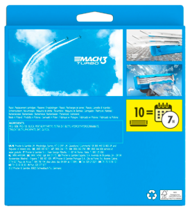 Partahöylä Gillette Mach3 Turbo + 10 partaterää