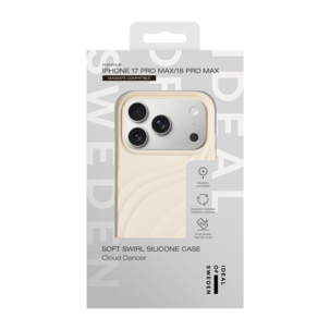 Ideal of Sweden Soft Swirl mobildeksel iPhone 17 Pro Max, brun