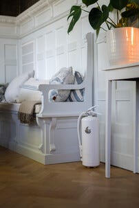 Housegard Design pulversläckare 55A, vit/silver, 6 kg