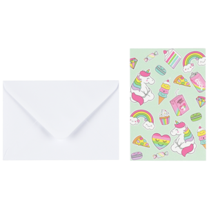 Gratulasjonskort dobbelt med blank innside, 12 x 17 cm