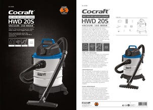 Cocraft HWD 20S grovdammsugare med blåsfunktion