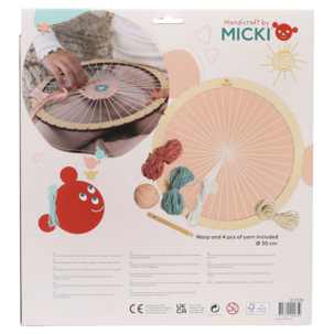 Micki rundt veveramme for barn 30 cm, fra 3 år