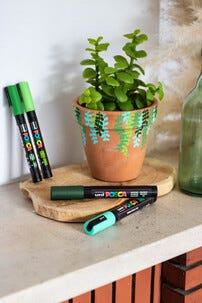 Posca PC-3M Kynä, perusvärit, 8 kpl, 0,9–1,3 mm