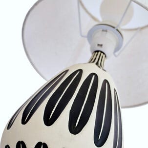 Greta bordlampe keramikk, håndmalt, 41,5 cm