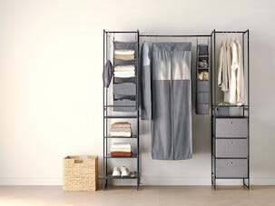 Hengegarderobe, 144 x 50 x 50 cm