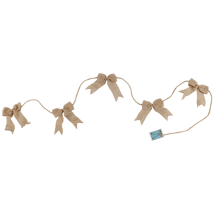 Batteridriven ljusslinga rosetter i jute 50 LED, Northlight