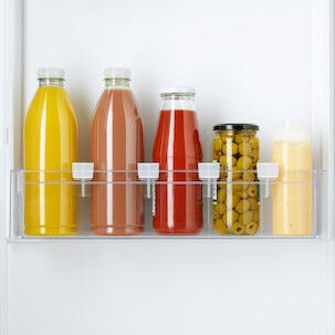 Avdelere til kjøleskapsdør, gjennomsiktige, 6-pakning