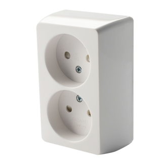 Cotech 2-veis, ujordet utenpåliggende vegguttak