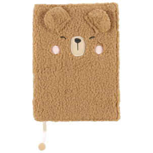 Notatbok barn A5 dyremotiv stoffomslag