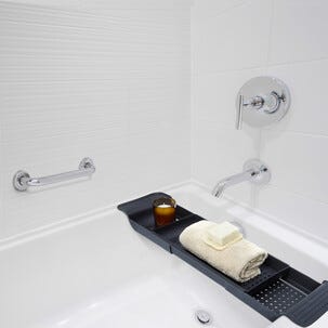 Badkarshandtag vägg, 33 cm