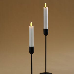 Northlight LED-kruunukynttilä valkoinen, 16 cm, 2 kpl