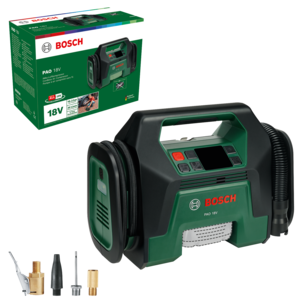 Bosch batteridriven kompressor PAO 18 V, liten luftpump
