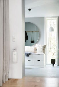 Houseguard liten brandsläckare 2 kg, svart / vit