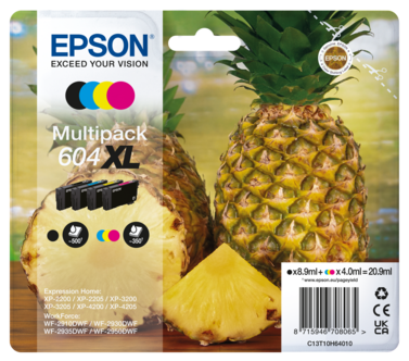 Epson 604XL Ananas Mustekasetti, monipakkaus