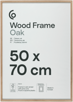 Fotoramme av FSC-merket tre på 50 x 70 cm