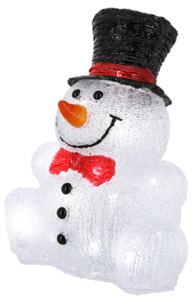 Northlight LED-snømann, utendørsbelysning, 30,5 cm