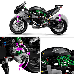 LEGO Technic Kawasaki Ninja H2R motorsykkel 42170, fra 10 år