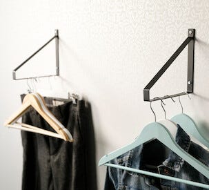 Hyllkonsol svart, 2-pack