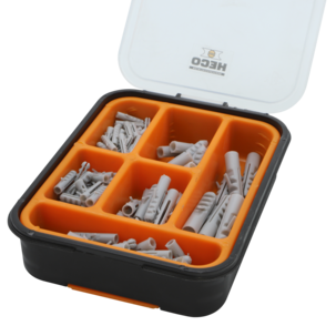 Heco sortimentsats plugg nylon, 100 st