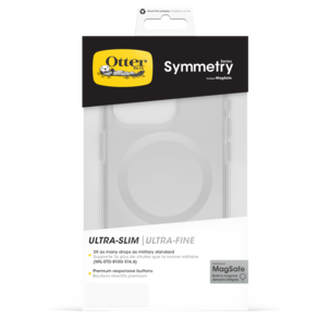Mobildeksel for iPhone 15 Pro, Otterbox Symmetry Clear MagSafe