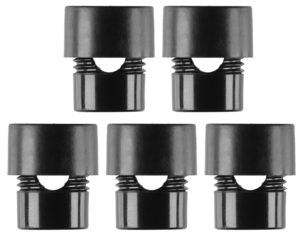 Kabelhållare utomhus svart, 10-pack