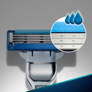 Rakhyvel och 9 rakblad Gillette Mach3 Turbo