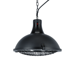 Hängande infravärmare takhängd 1500 W, svart
